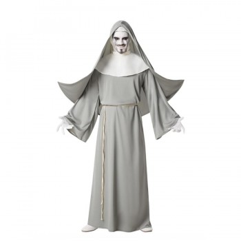 DISFRAZ DE MONJA COLOR PLATA PARA HOMBRE ADULTO
