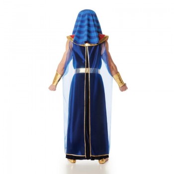DISFRAZ DE FARAÓN EGIPCIO COLOR AZUL MARINO TALLA  ADULTO