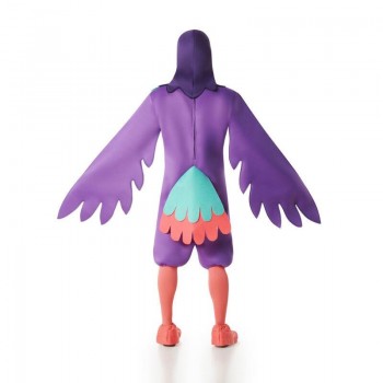 DISFRAZ DE PÁJARO GUACAMAYO MORADO PARA HOMBRE