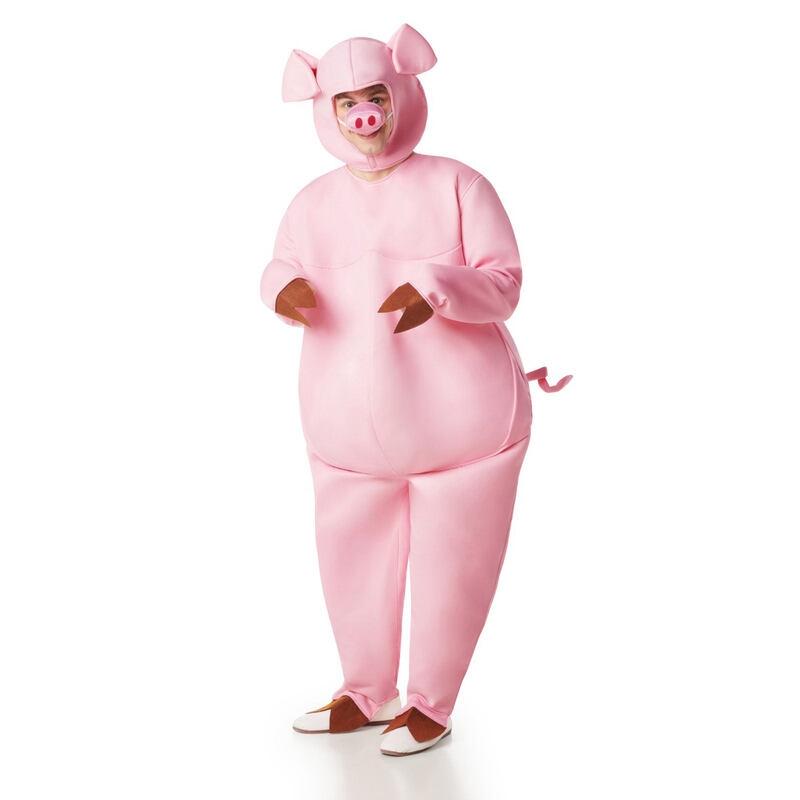 DISFRAZ CERDO O CERDITO ROSA PARA HOMBRE