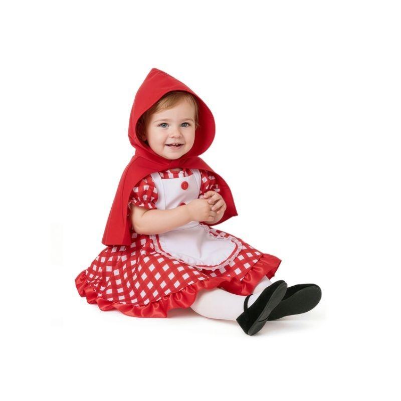 DISFRAZ DE CAPERUCITA ROJA INFANTIL CON CAPA Y DELANTAL