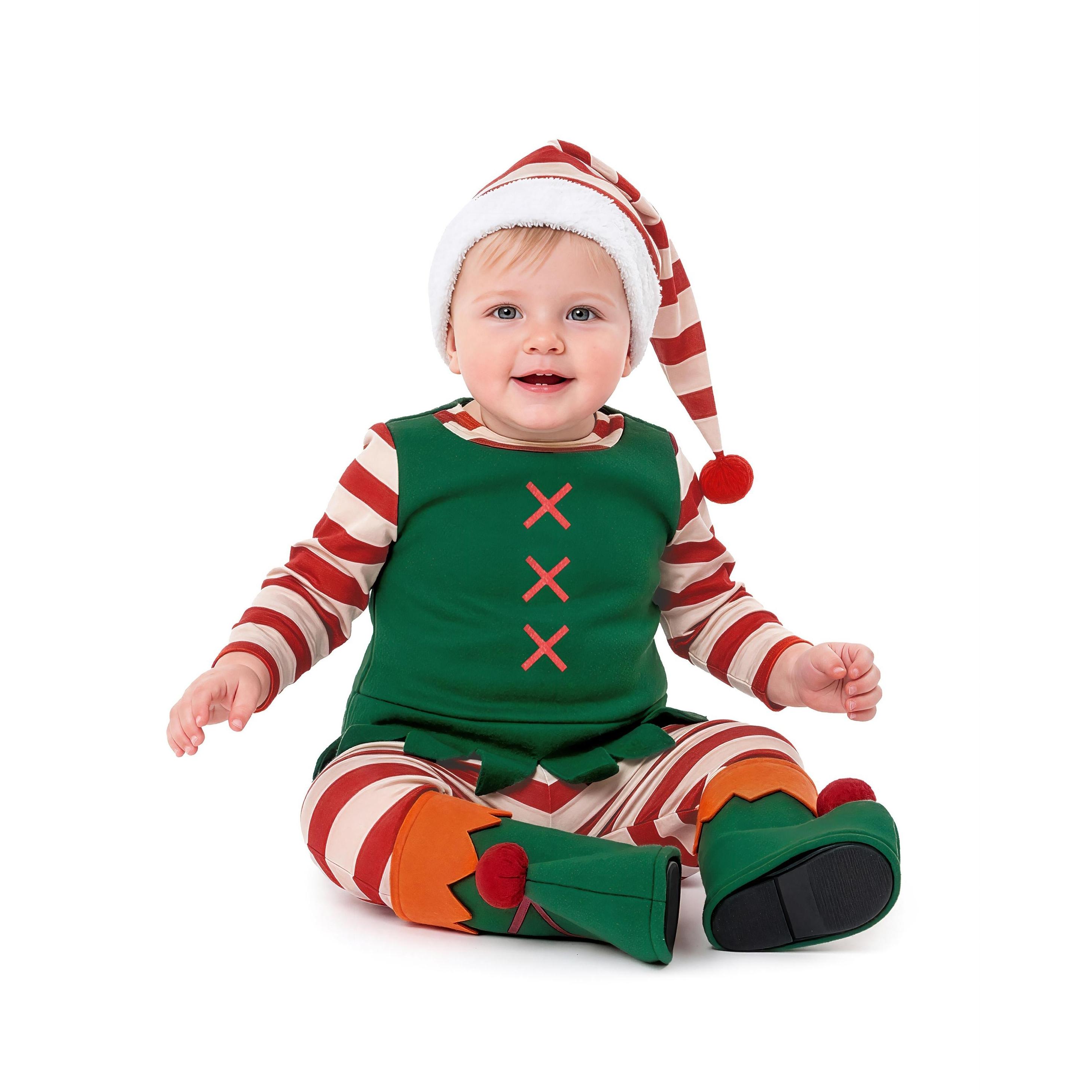 DISFRAZ DE ELFO NAVIDAD BEBÉ