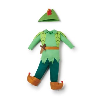 DISFRAZ ROBIN BEBÉ CON SOMBRERO Y CUBREBOTAS