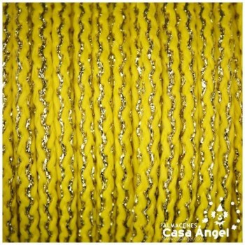 CORDÓN AMARILLO CON LAMÉ EN COLOR DORADO