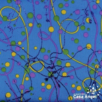 PUNTO ESTAMPADO GARABATOS SERIE CARTOON ANCHO 150cm