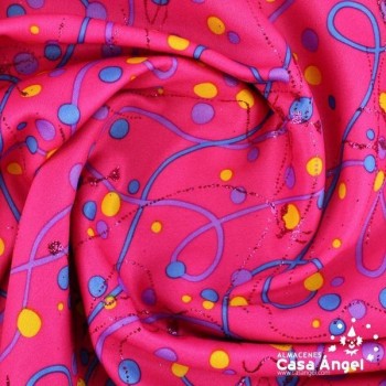 PUNTO ESTAMPADO GARABATOS SERIE CARTOON ANCHO 150cm