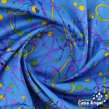 PUNTO ESTAMPADO GARABATOS SERIE CARTOON ANCHO 150cm
