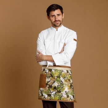 DELANTAL CORTO REVERSIBLE JENGIBRE BEIGE