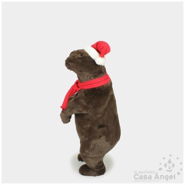 OSO PEQUEÑO DE PELO MARRÓN DECORACIÓN 75cm