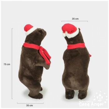 OSO PEQUEÑO DE PELO MARRÓN DECORACIÓN 75cm