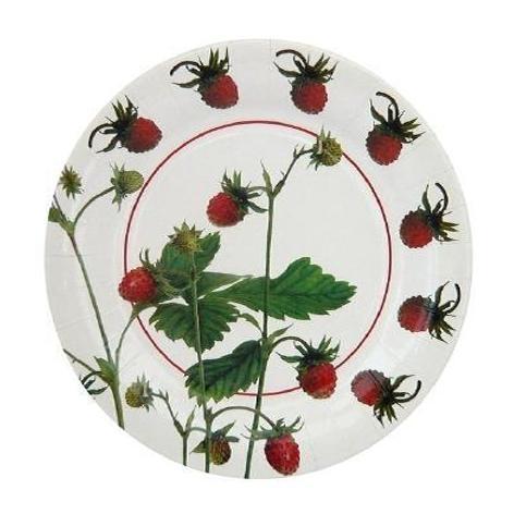 PLATOS DESECHABLES DIBUJO FRESAS 23cm