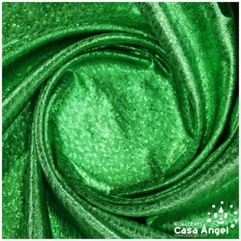 TELA TOPAZ VERDE TEXTURIZADA BRILLANTE 150cm