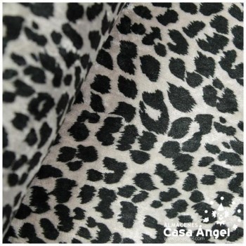 TERCIOPELO ESTAMPADA BLANCO Y NEGRO ANIMAL PRINT 150cm