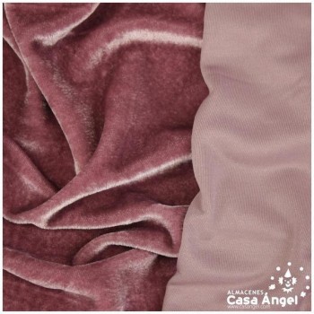 TERCIOPELO ELÁSTICO COLOR ROSA MAQUILLAJE 150cm