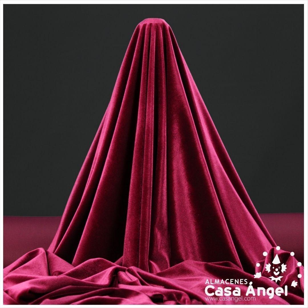 TERCIOPELO ELÁSTICO ROJO RUBÍ 150cm