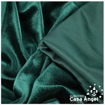 TERCIOPELO ELÁSTICO VERDE BOTELLA 150cm