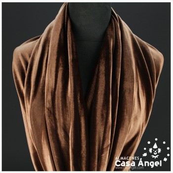 TERCIOPELO ELÁSTICO MARRÓN 150cm