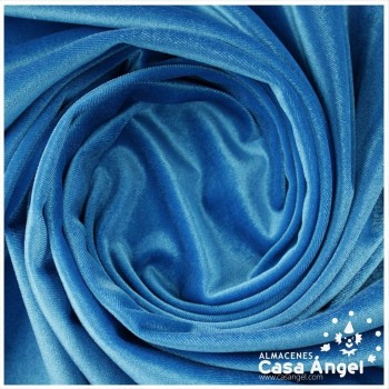 TERCIOPELO ELÁSTICO TURQUESA 150cm