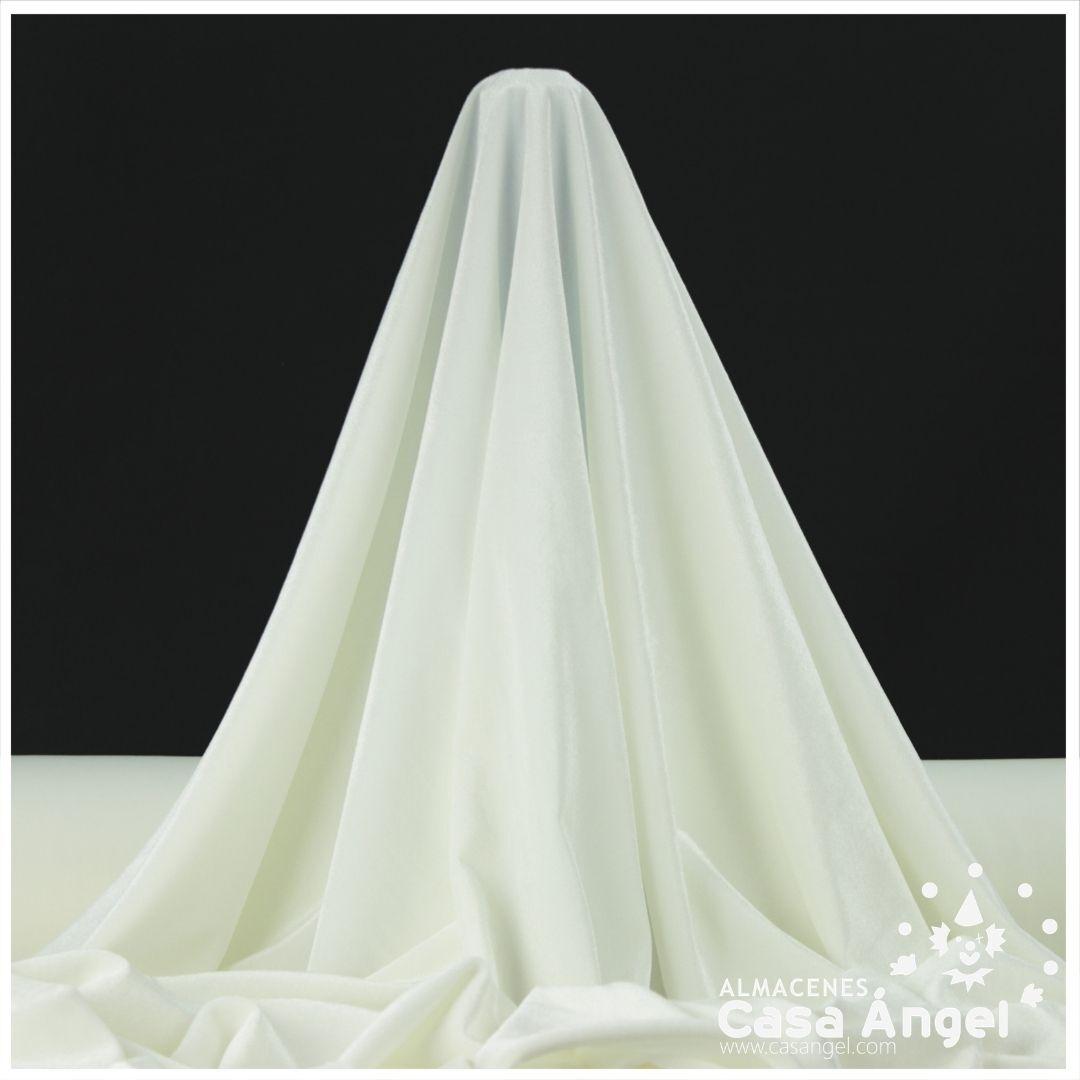 TERCIOPELO ELÁSTICO BLANCO 150cm