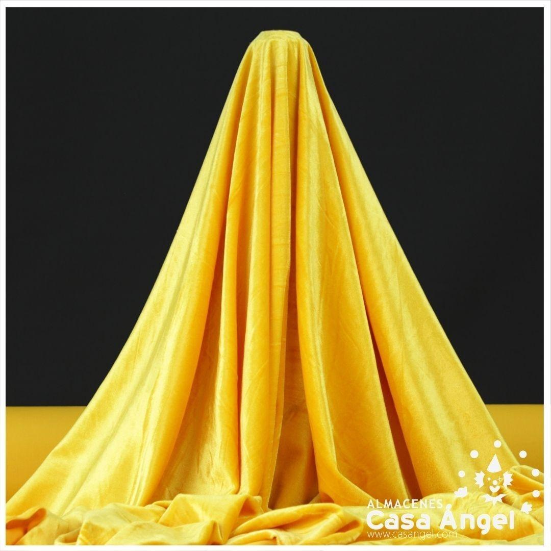 TERCIOPELO ELÁSTICO AMARILLO 150cm