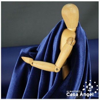 TERCIOPELO ELÁSTICO AZUL MARINO 150cm