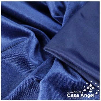 TERCIOPELO ELÁSTICO AZUL MARINO 150cm