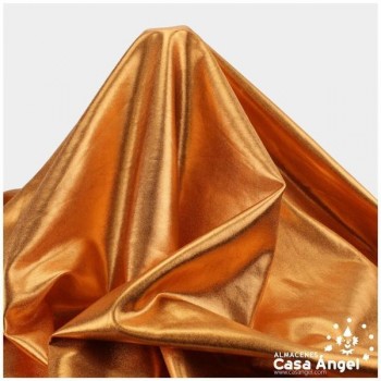 LYCRA NARANJA COBRE FOIL EXTRABRILLO 150cm