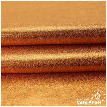LYCRA NARANJA COBRE FOIL EXTRABRILLO 150cm