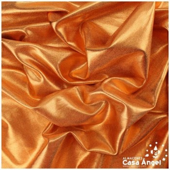 LYCRA NARANJA COBRE FOIL EXTRABRILLO 150cm