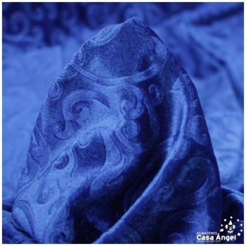 TERCIOPELO AZUL ELÁSTICO TERMOFORMADO RELIEVE 150cm