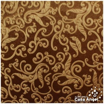 TERCIOPELO MARRÓN ELÁSTICO TERMOFORMADO RELIEVE 150cm