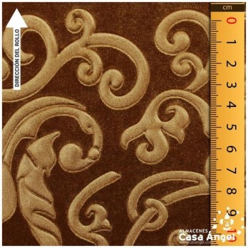 TERCIOPELO MARRÓN ELÁSTICO TERMOFORMADO RELIEVE 150cm