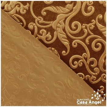 TERCIOPELO MARRÓN ELÁSTICO TERMOFORMADO RELIEVE 150cm