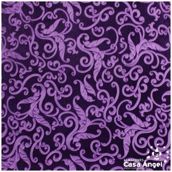TERCIOPELO MORADO ELÁSTICO TERMOFORMADO RELIEVE 150cm