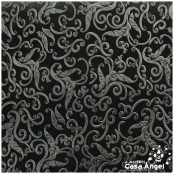 TERCIOPELO NEGRO ELÁSTICO TERMOFORMADO RELIEVE 150cm