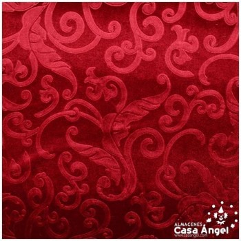 TERCIOPELO ROJO ELÁSTICO TERMOFORMADO RELIEVE 150cm