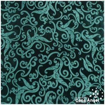 TERCIOPELO VERDE ELÁSTICO TERMOFORMADO RELIEVE 150cm