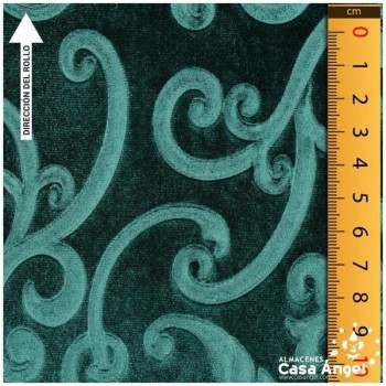 TERCIOPELO VERDE ELÁSTICO TERMOFORMADO RELIEVE 150cm