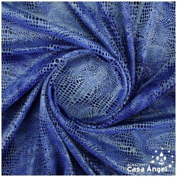 TEJIDO MARTELÉ ANIMAL PRINT AZUL SERIE ALIGÁTOR 150cm