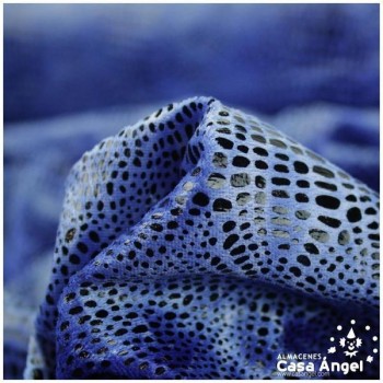 TEJIDO MARTELÉ ANIMAL PRINT AZUL SERIE ALIGÁTOR 150cm