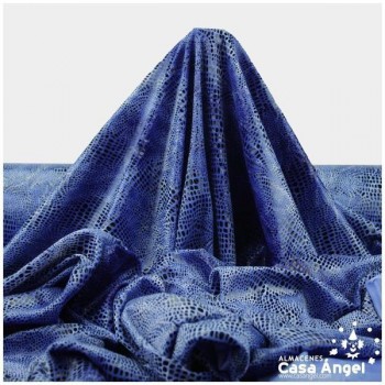 TEJIDO MARTELÉ ANIMAL PRINT AZUL SERIE ALIGÁTOR 150cm