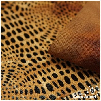 TEJIDO MARTELÉ ANIMAL PRINT MARRÓN SERIE ALIGÁTOR 150cm