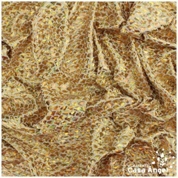LYCRA ESTAMPADA CON FOIL ORO SERIE SIRENAS 150cm