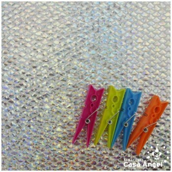 LYCRA ESTAMPADA CON FOIL PLATA SERIE SIRENAS 150cm