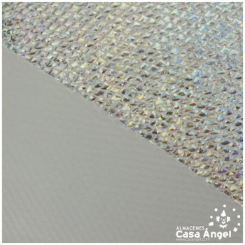LYCRA ESTAMPADA CON FOIL PLATA SERIE SIRENAS 150cm