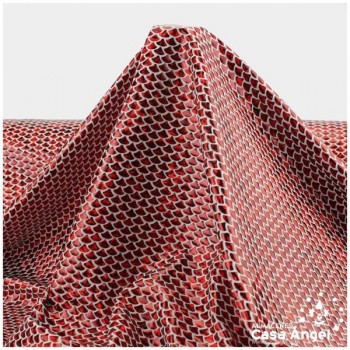 LYCRA ESTAMPADA CON FOIL ROJO SERIE SIRENAS 150cm