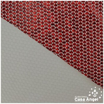 LYCRA ESTAMPADA CON FOIL ROJO SERIE SIRENAS 150cm