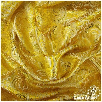 BROCADO JACQUARD CACHEMIR ORO SERIE YESEIS 150cm