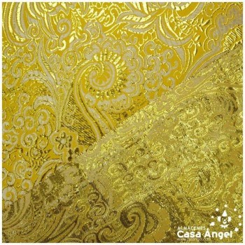 BROCADO JACQUARD CACHEMIR ORO SERIE YESEIS 150cm