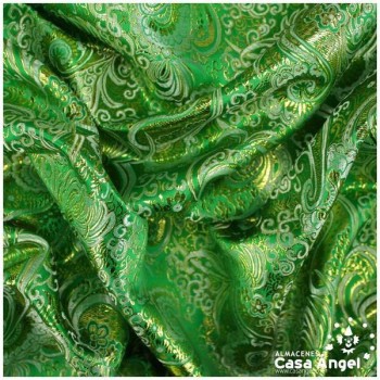 BROCADO JACQUARD CACHEMIR VERDE SERIE YESEIS 150cm